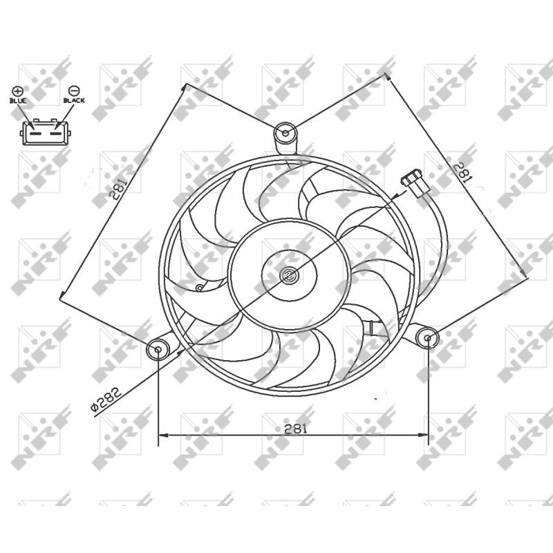 Lüfterkern/Viscokupplung passend für VW Transporter 10/1992-04/2003 - NRF 47745
