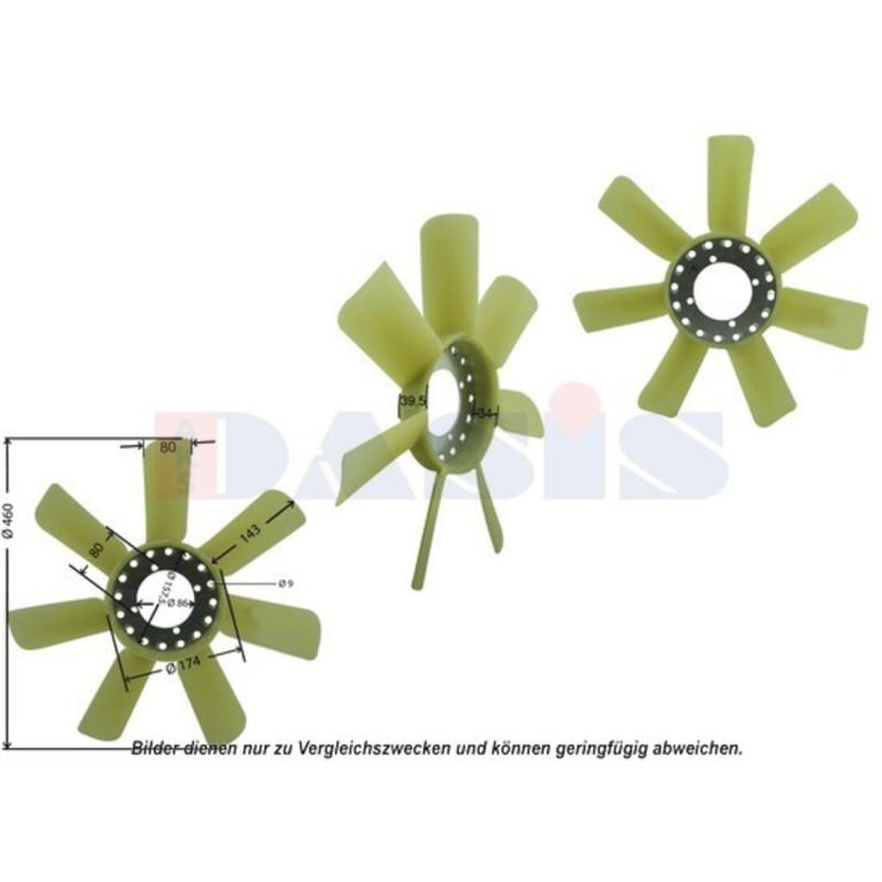 Lüfterrad, Motorkühlung, AKS DASIS 448019N