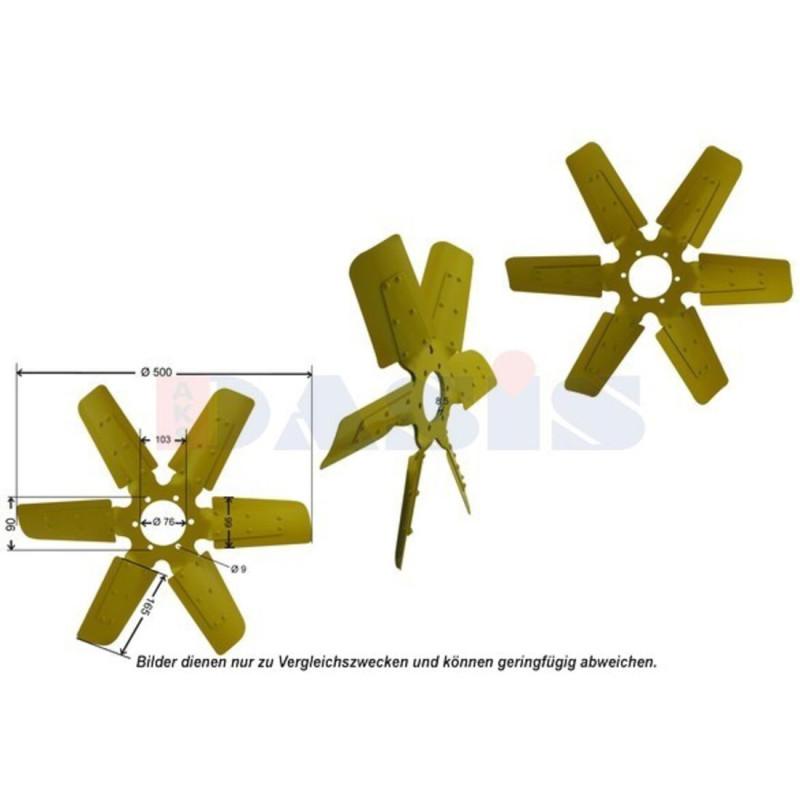 Lüfterrad, Motorkühlung, AKS DASIS 448022N