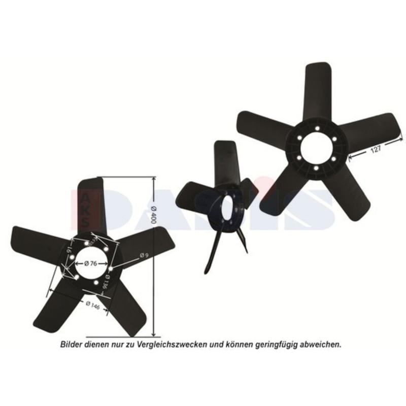 Lüfterrad, Motorkühlung, AKS DASIS 448023N