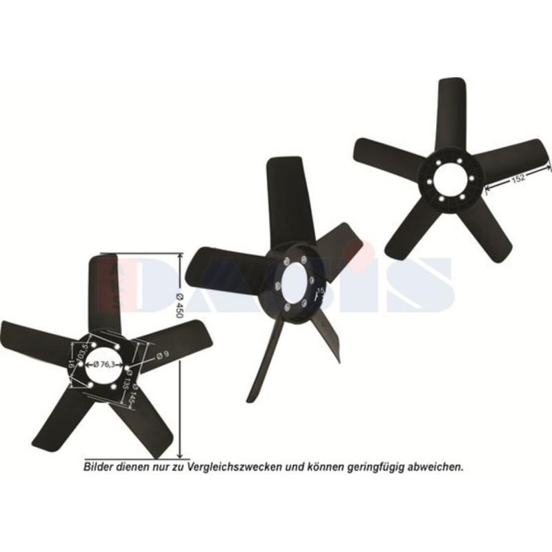 Lüfterrad, Motorkühlung, AKS DASIS 448024N