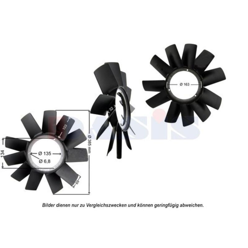 Lüfterrad, Motorkühlung, AKS DASIS 448028N