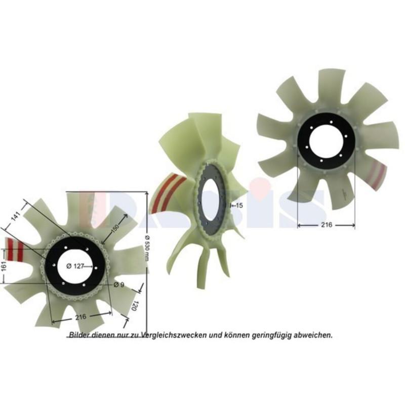 Lüfterrad, Motorkühlung, AKS DASIS 448029N