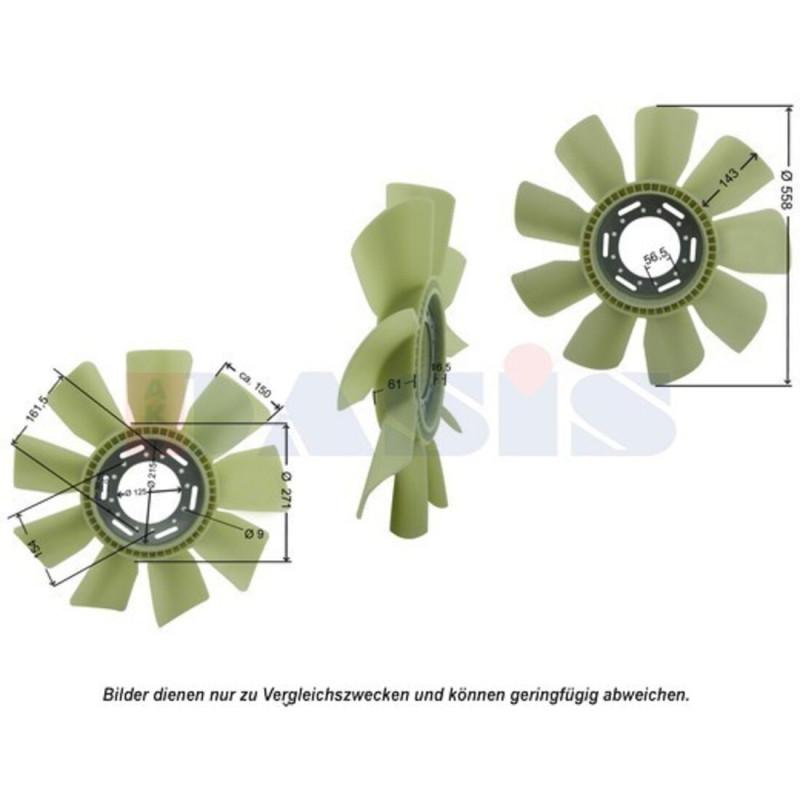 Lüfterrad, Motorkühlung, AKS DASIS 448031N