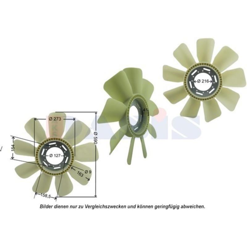 Lüfterrad, Motorkühlung, AKS DASIS 448032N
