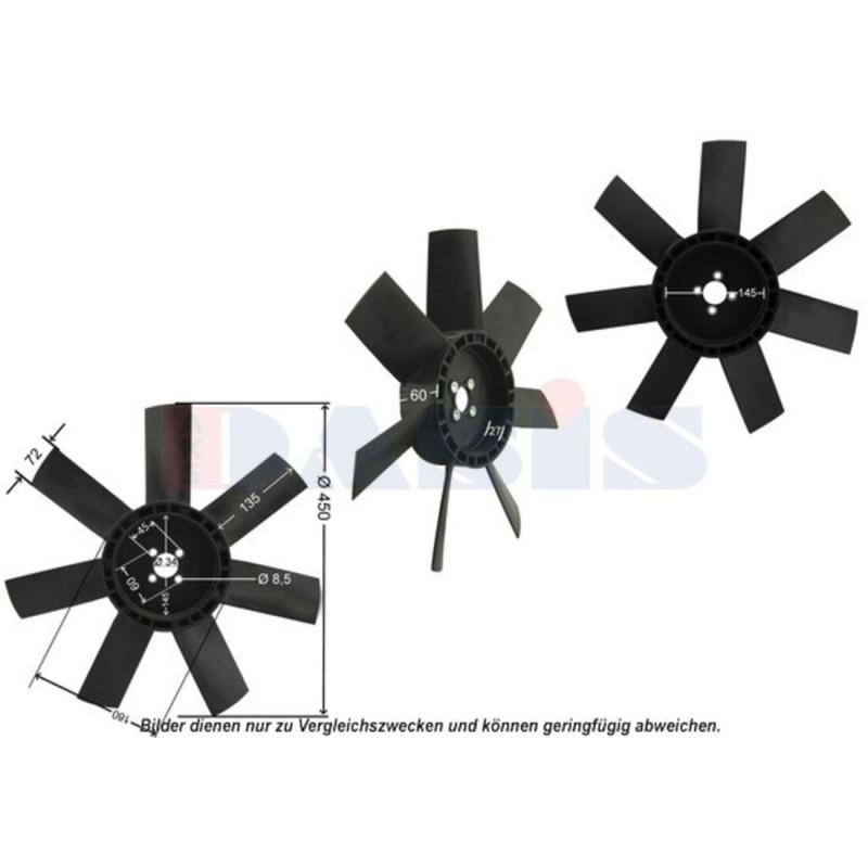 Lüfterrad, Motorkühlung, AKS DASIS 448033N