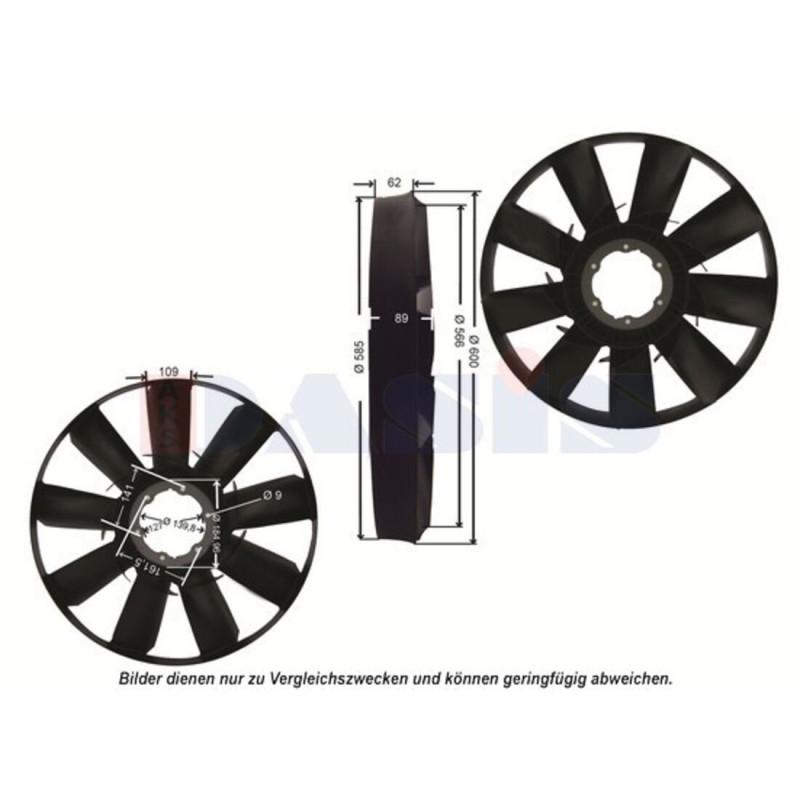 Lüfterrad, Motorkühlung, AKS DASIS 448034N