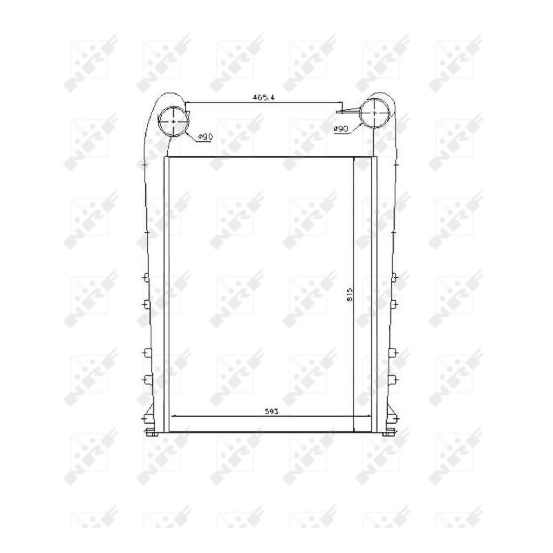 Ladeluftkühler passend für RENAULT TRUCK DXi 12 440.18 04- - NRF 30221