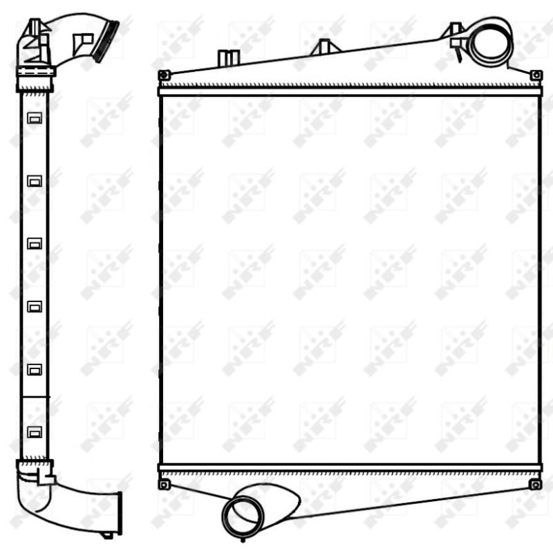 Ladeluftkühler passend für VOLVO FH 16/470 - NRF 30362