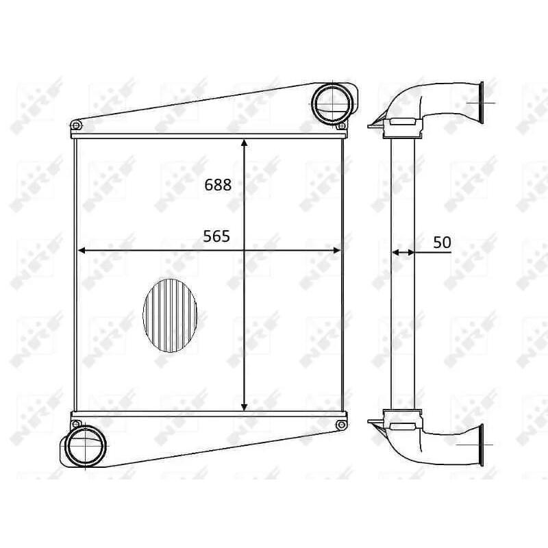 Ladeluftkühler passend für VOLVO FL6 12/1995-03/2000 NRF 30557