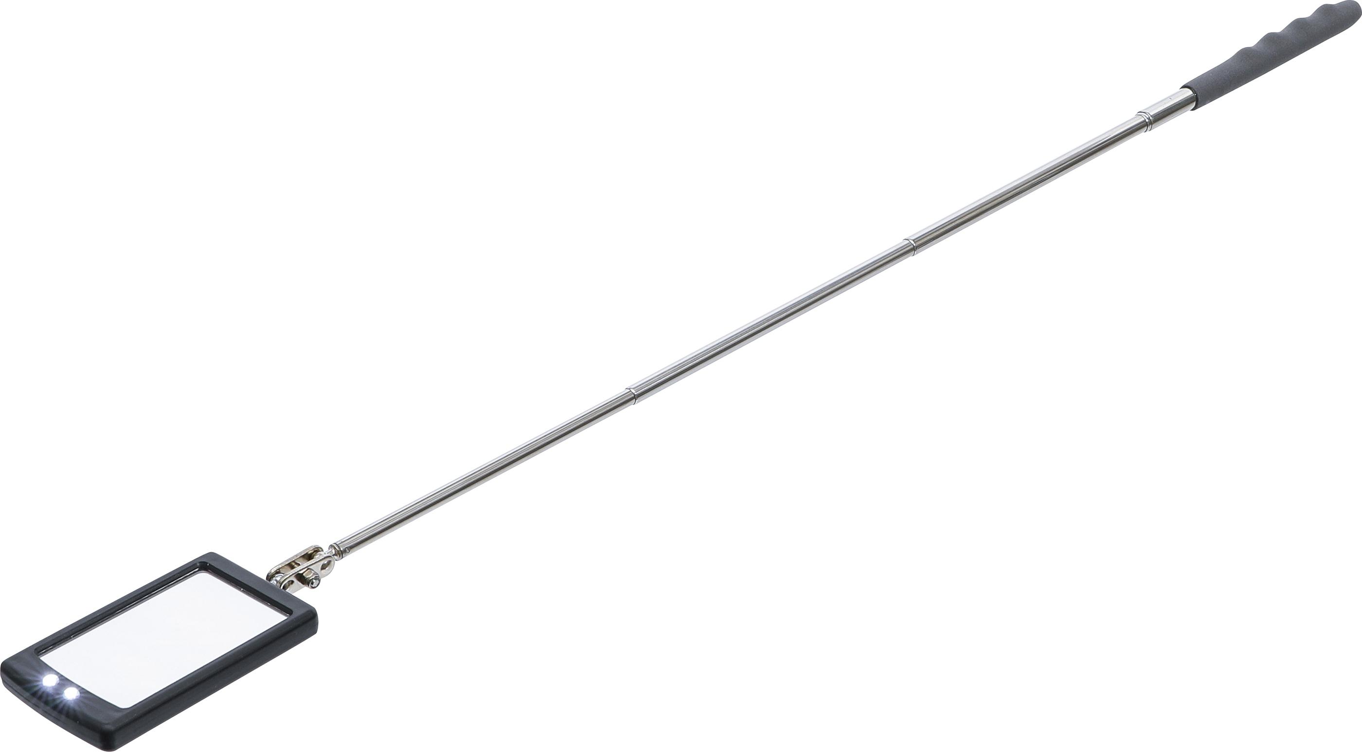 LED-Teleskop-Inspektionsspiegel | 290 - 876 mm BGS99302
