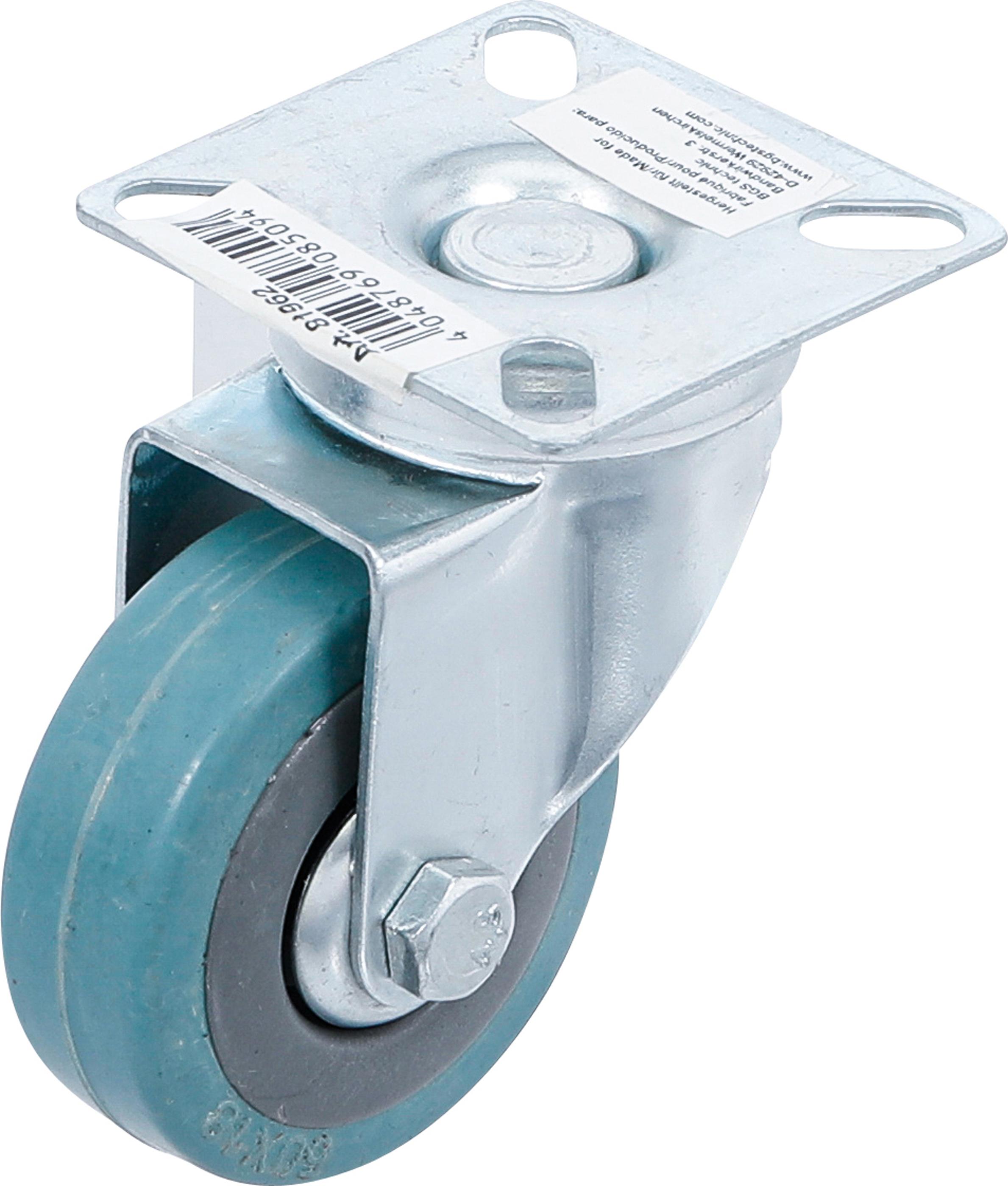 Lenkrolle | Gummi | mit Anschraubsockel | Ø 50 mm BGS81962