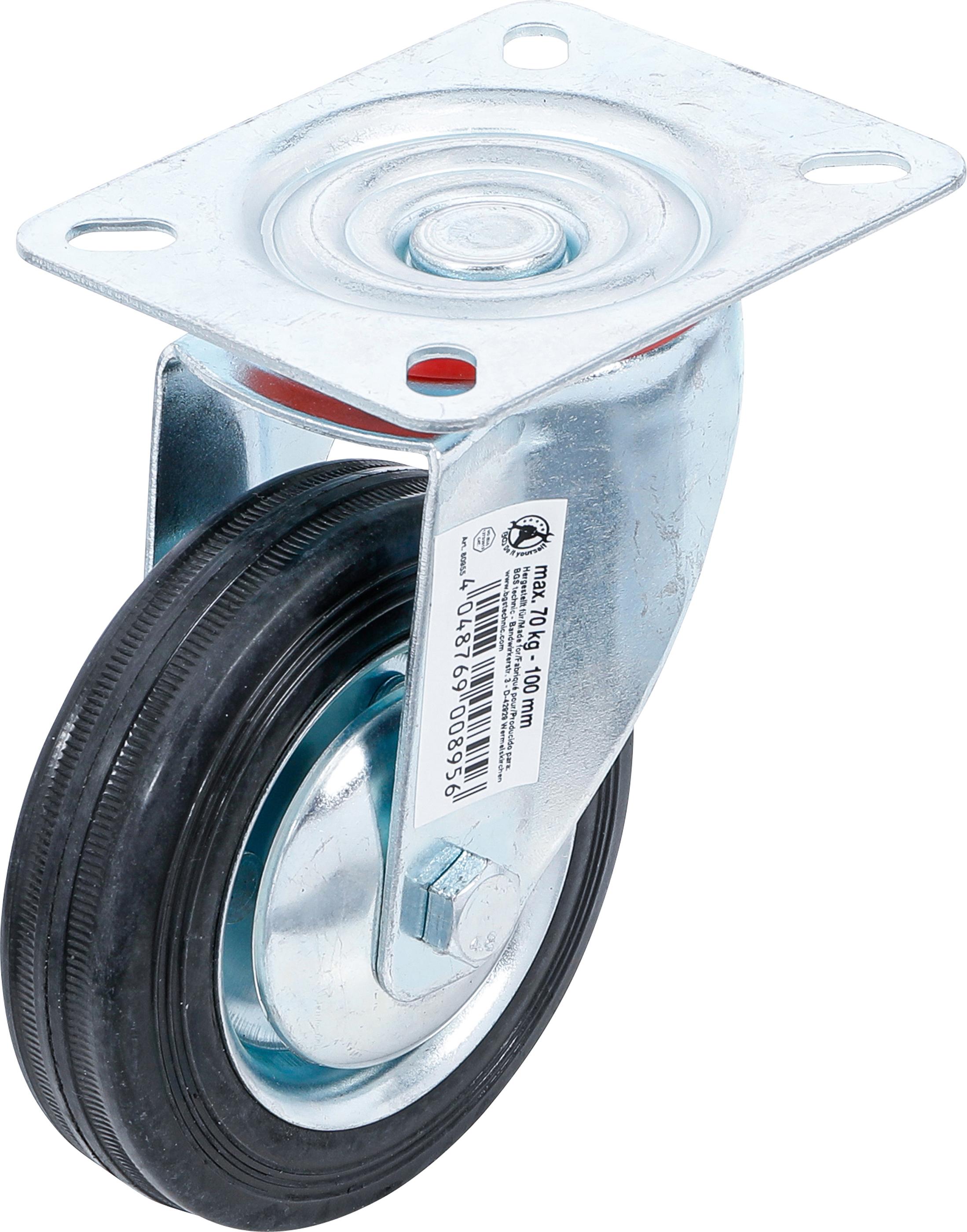 Lenkrolle | mit Anschraubsockel | Ø 100 mm BGS80955