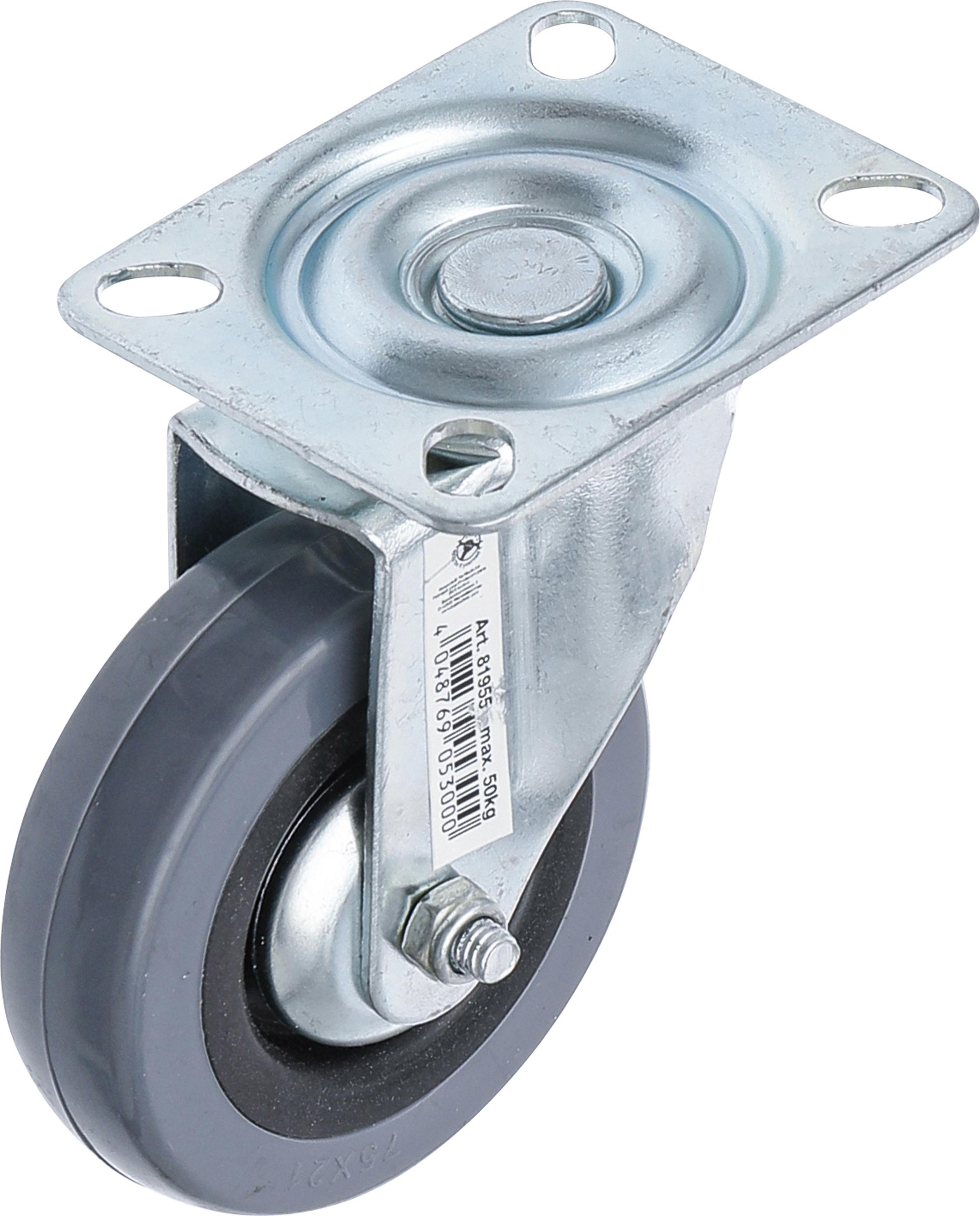 Lenkrolle | mit Anschraubsockel | Ø 75 mm BGS81955