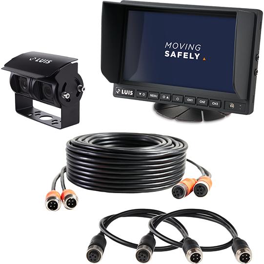 LUIS Kamera-Twin-System 7" Professional, schwarz, Kabel 20 m 245559310 Suer