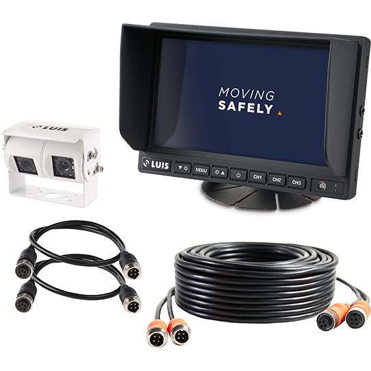 LUIS Kamera-Twin-System 7" Professional, weiß, Kabel 20 m 245559276 Suer