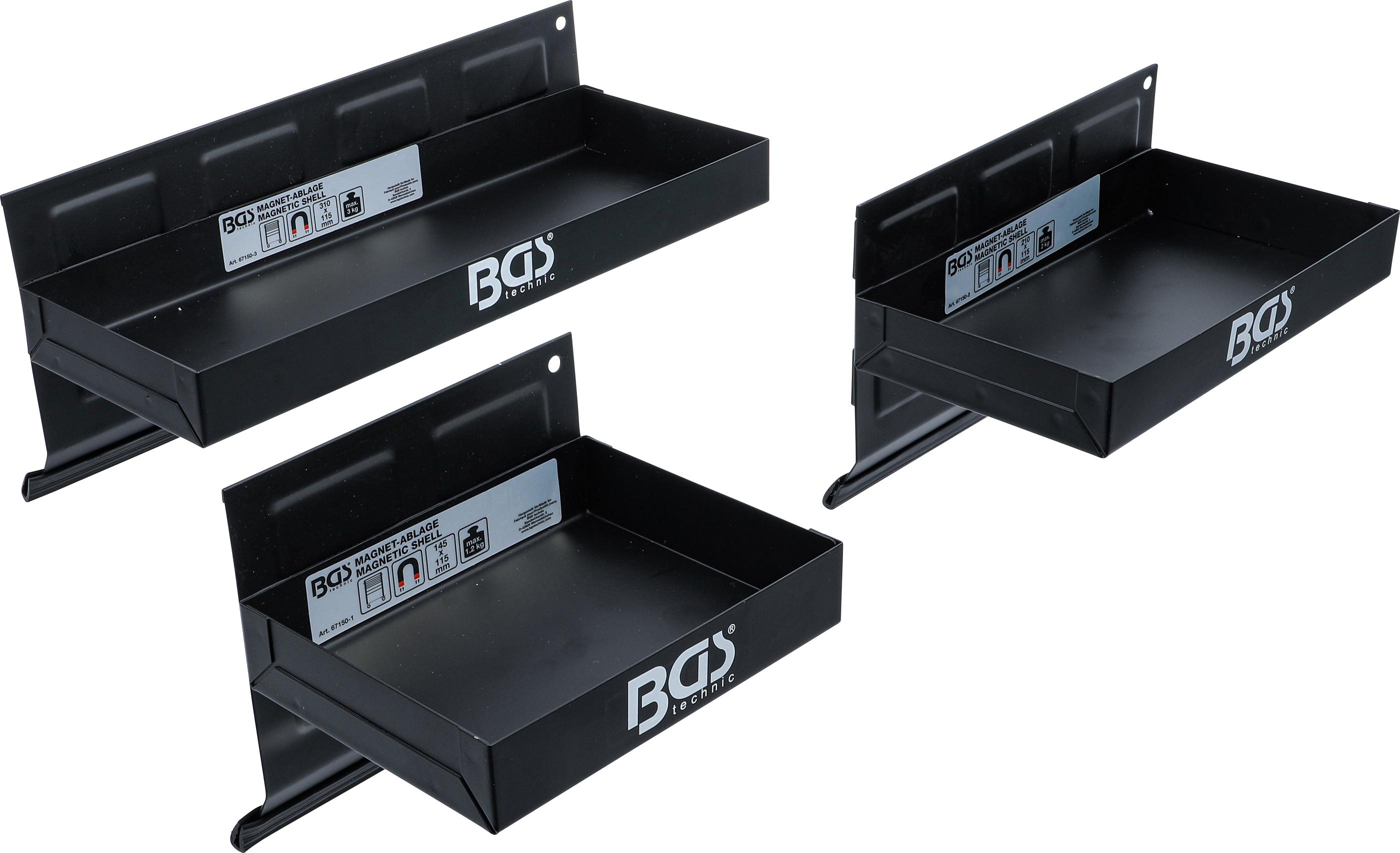 Magnet-Ablagen-Satz | 150 / 210 / 310 mm | 3-tlg. BGS67150