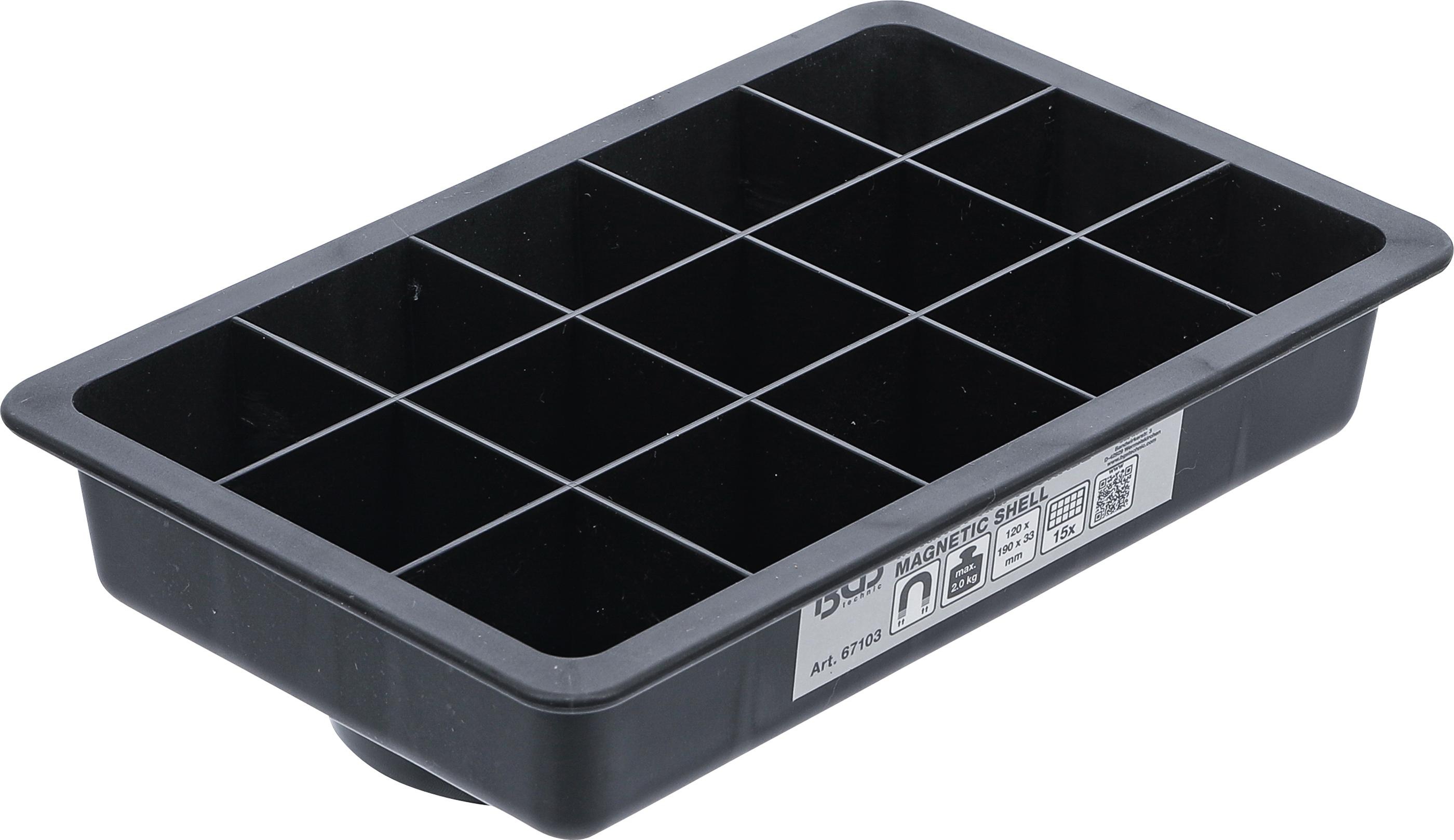 Magnet-Haftschale | 15 Fächer | 120 x 190 mm BGS67103