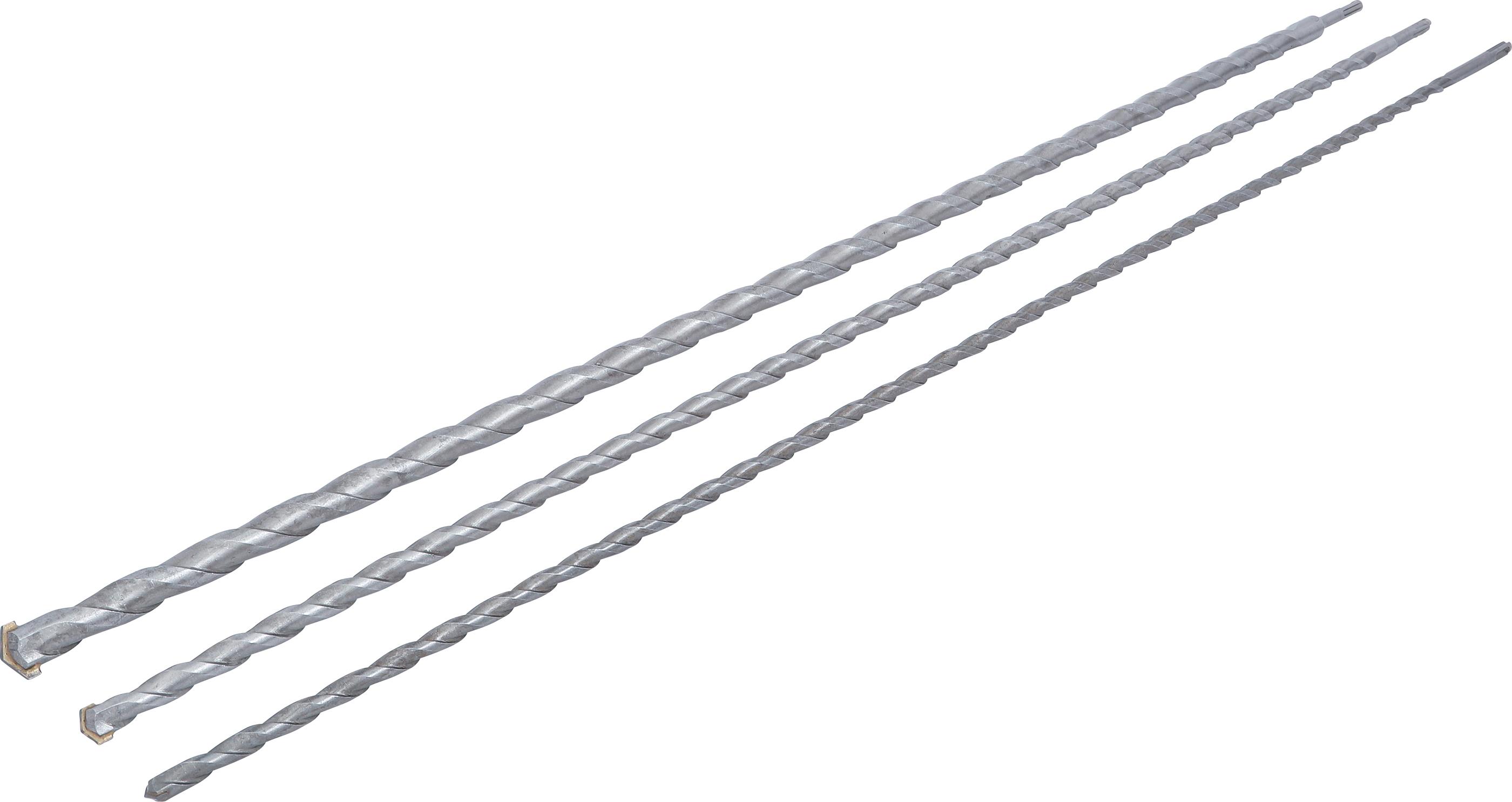 Mauer-Durchbruch-Bohrer-Satz | SDS-Schaft | 12 / 16 / 24 mm | 3-tlg. BGS2012