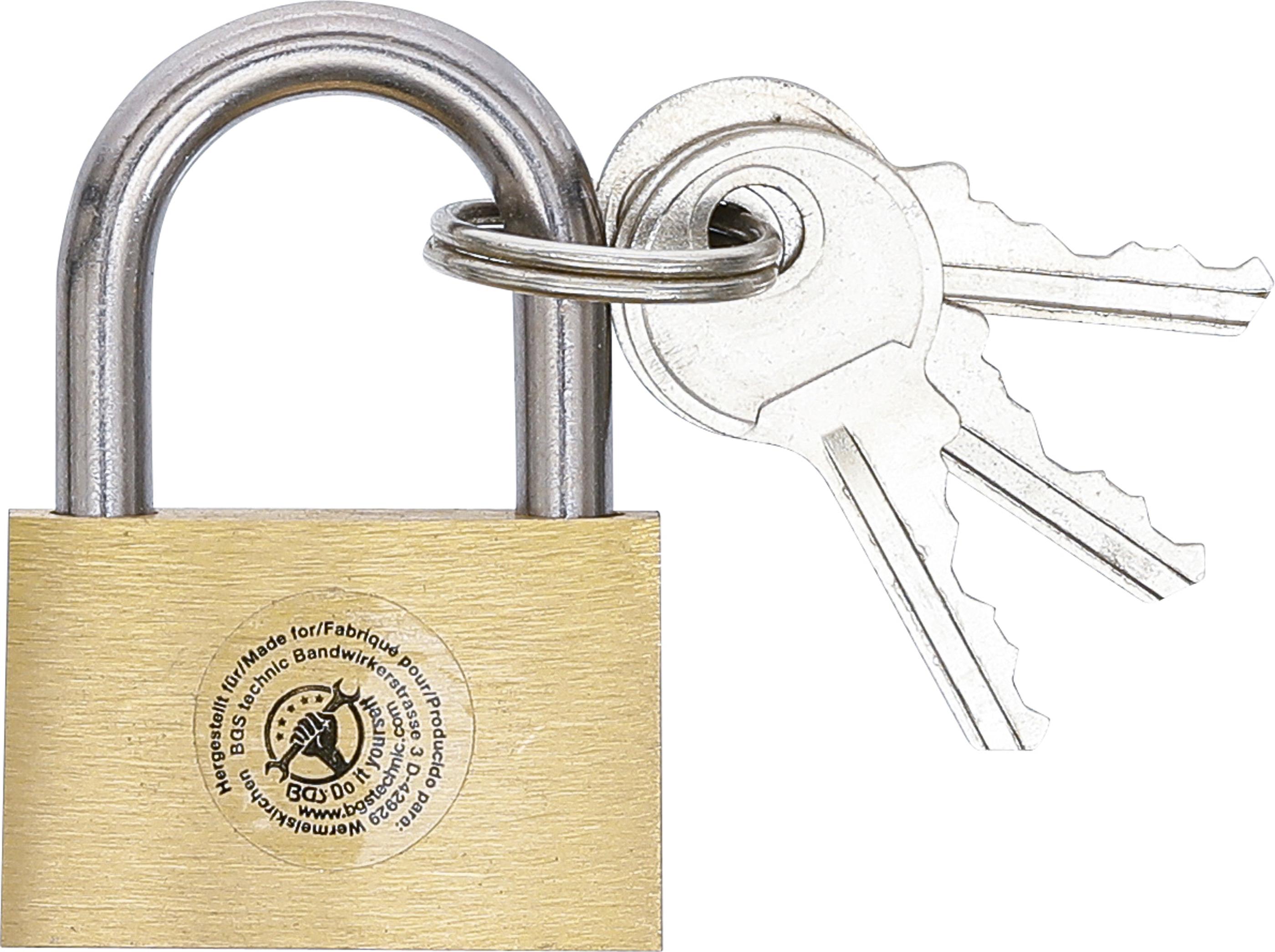 Messing-Vorhängeschloss | 30 mm BGS3096