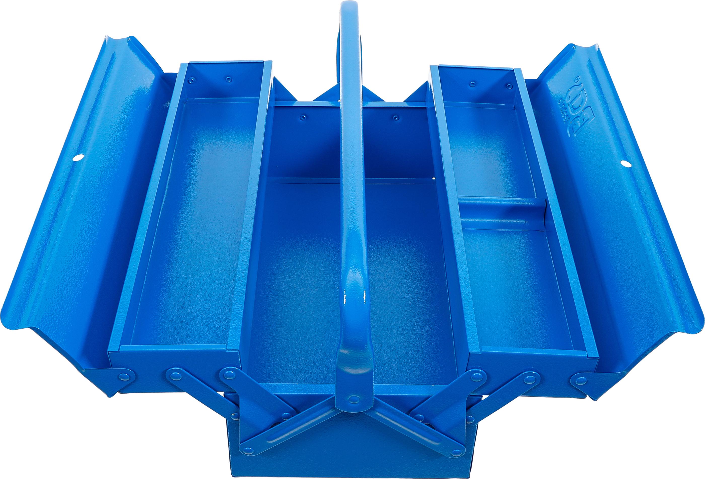 Metall-Werkzeugkasten | leer | 420 x 200 x 150 mm | 3 Fächer BGS33001