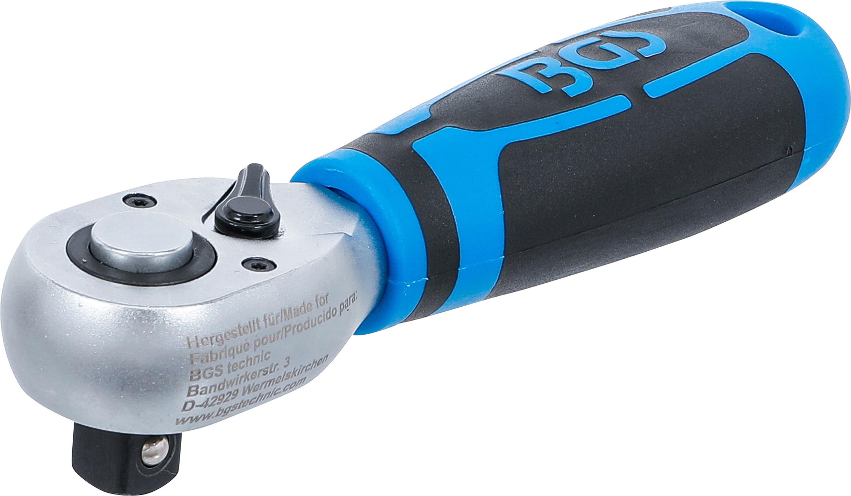 Mini-Umschaltknarre | Abtrieb Außenvierkant 12,5 mm (1/2") BGS644