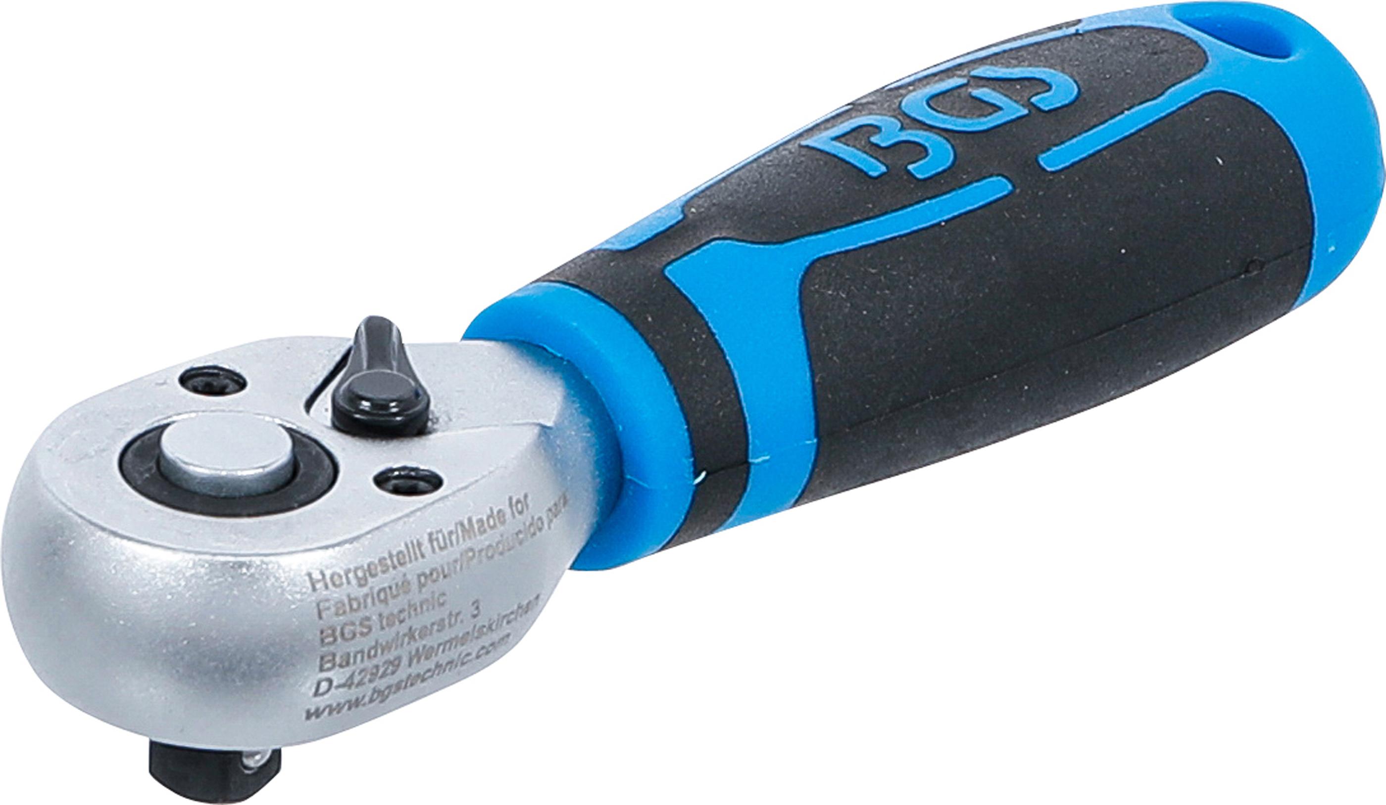 Mini-Umschaltknarre | Abtrieb Außenvierkant 6,3 mm (1/4") BGS642