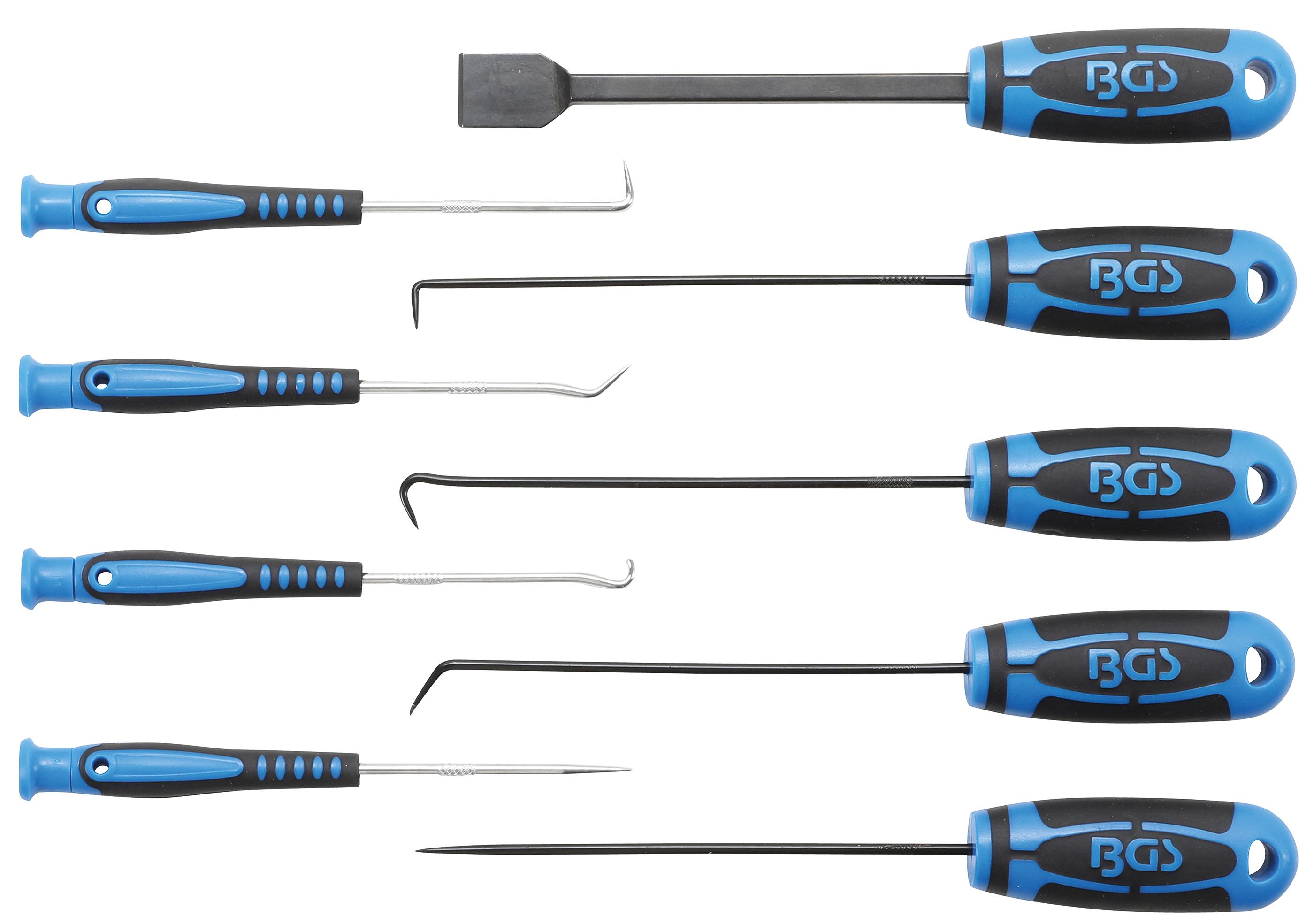 Nadel-, Haken- und Schaber-Satz | 9-tlg. BGS8487