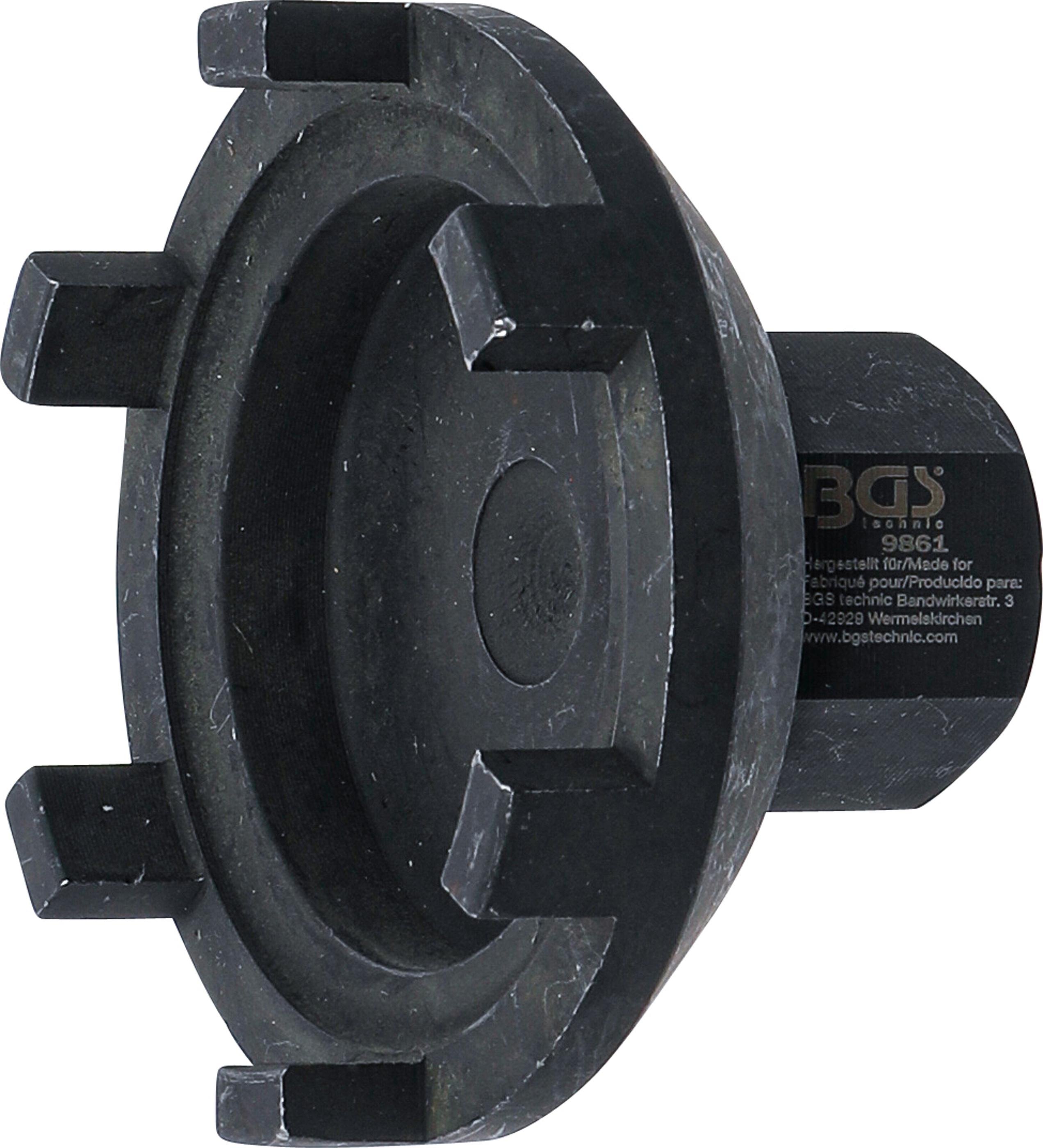 Nutmuttern-Schlüssel für Ausgleichsgetriebe-Differential | Zapfen außen liegend | für Mercedes-Benz SW 72 mm BGS9861