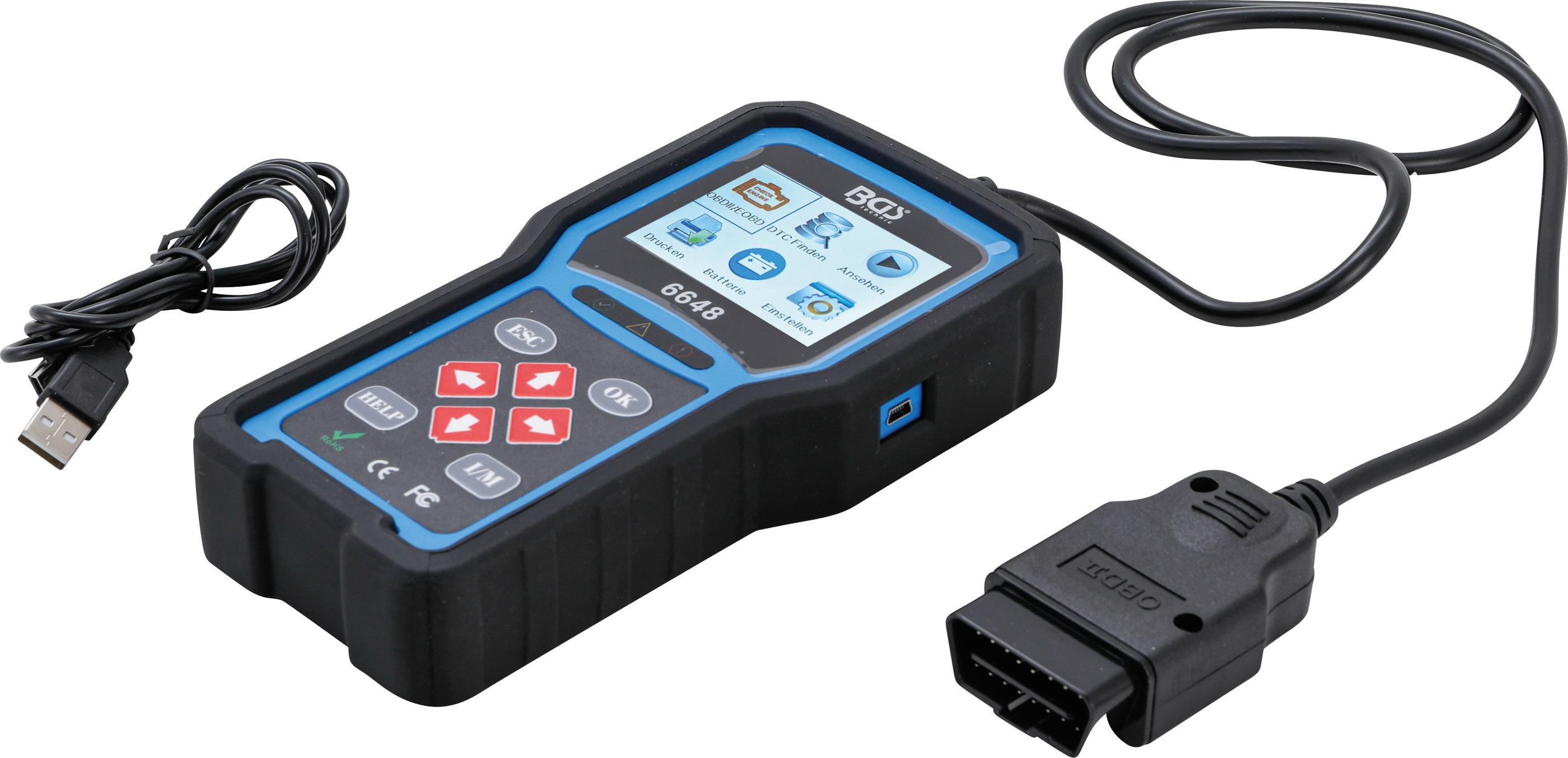 OBD 2 (EOBD) Fehlerdiagnosegerät BGS6648