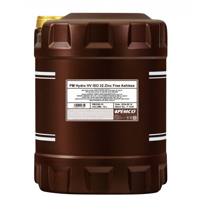 PEMCO Industrieöl PM2208 Hydro HV ISO 32 Zinc Free