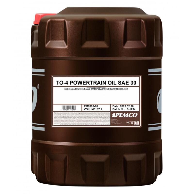 PEMCO Industrieöl PM2602 TO-4 Powertrain Oil SAE 30