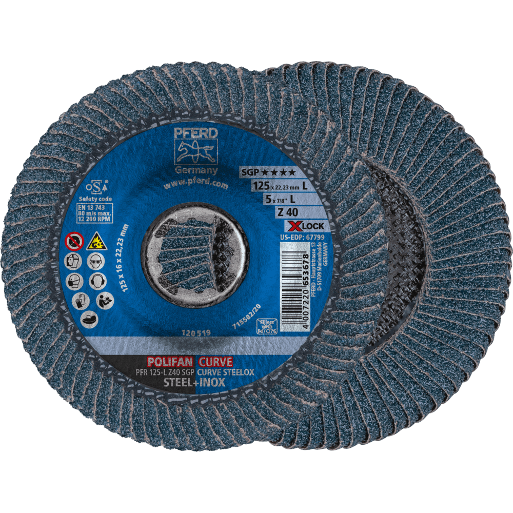 PFR 125-L Z40 SGP CURVE STEELOX/X-LOCK 4007220113806