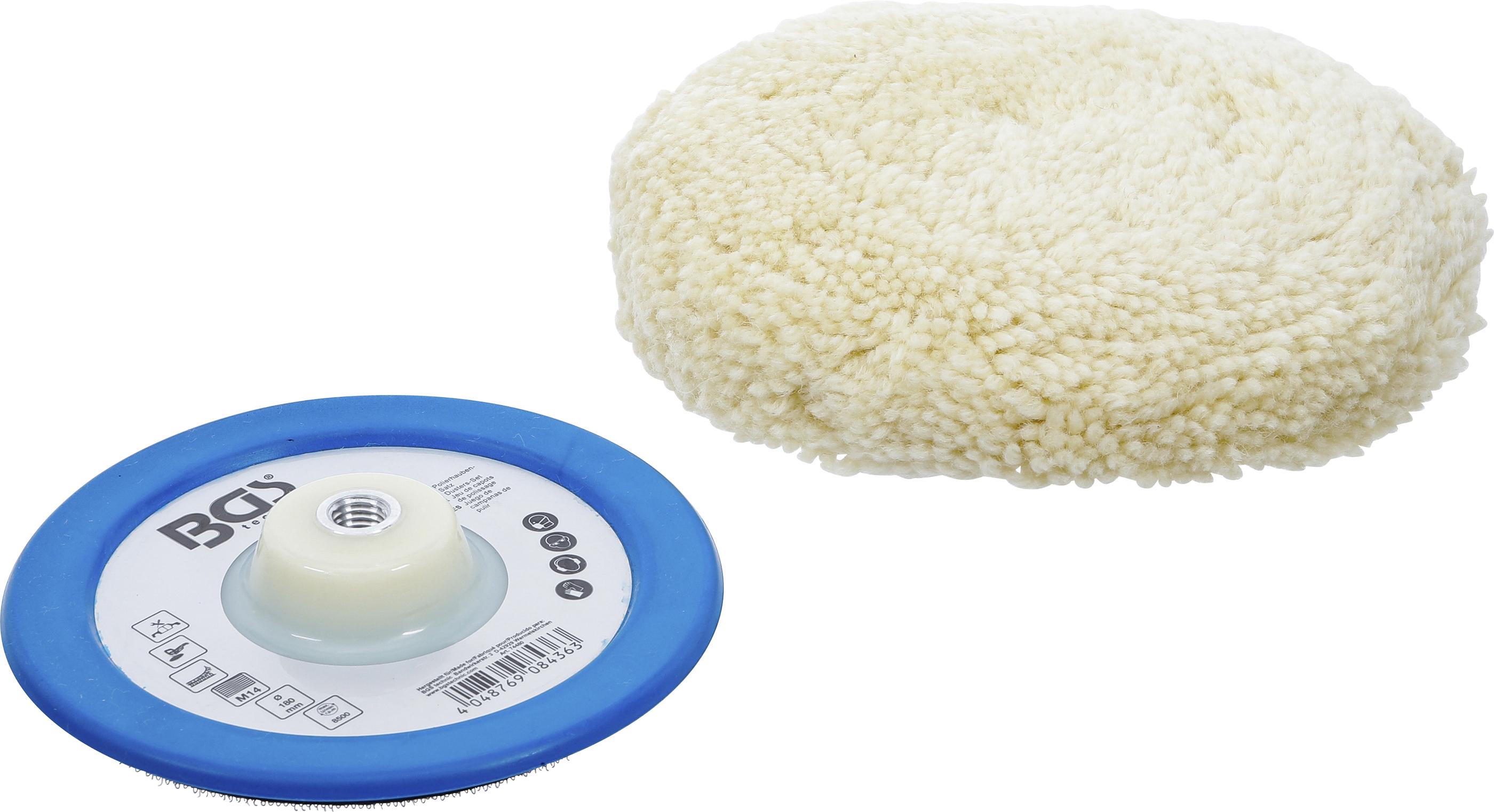 Polierhauben-Satz | Ø 180 mm | 2-tlg. BGS74480