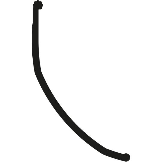 PVC-Dichtlippe/Gummidichtung, schwarz, 16 m, f. Stahl C-Schiene 670901793 Suer