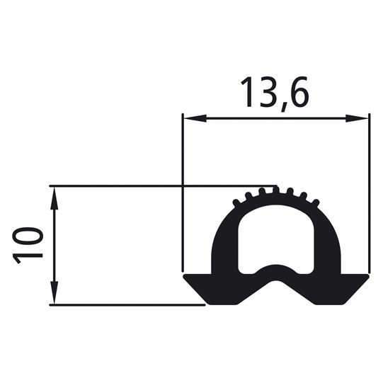PVC-Dichtung, Rolle 100 m 520111664 Suer