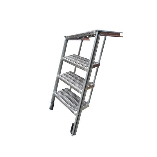 PWP Treppe ausziehbar, 4 Stufen,Alu,z.T.eloxiert,L 1607/B 705mm 105131866 Suer