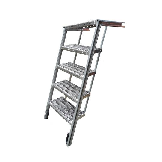 PWP Treppe ausziehbar, 5 Stufen,Alu,z.T.eloxiert,L 1892/B 825mm 105131871 Suer