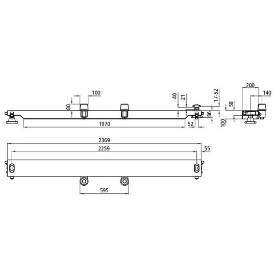Querträger QT 200 RV 415.139.000 für Wechselfahrzeuge 107511424 Suer