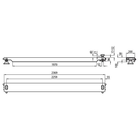 Querträger QT 200 V 410.081.000 für Wechselfahrzeuge 107511308 Suer
