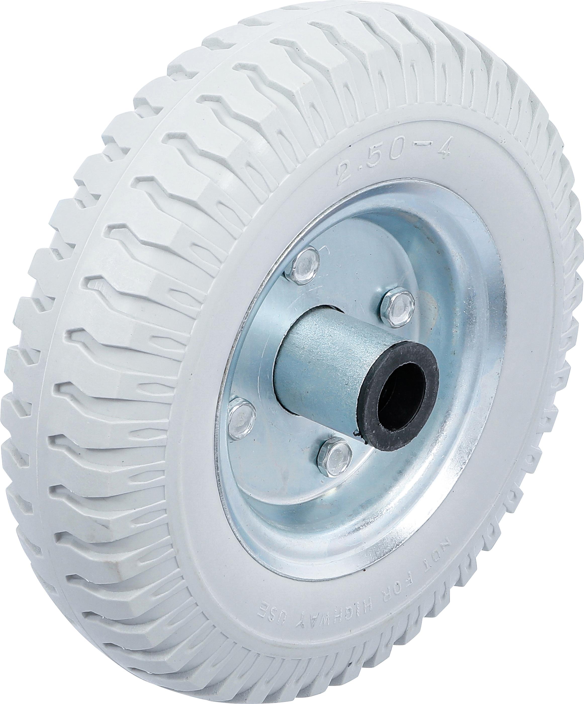 Rad für Sackkarren / Bollerwagen | PU, grau | 220 mm BGS80670