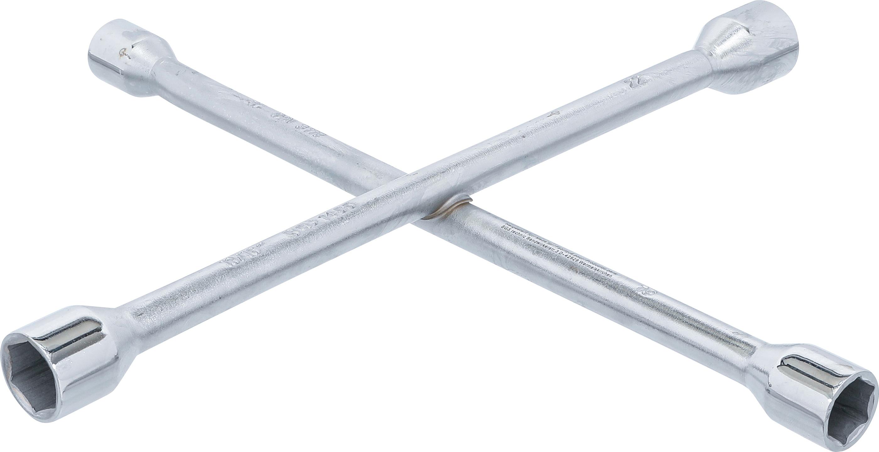 Rad-Kreuzschlüssel | für Pkw | SW 17 x 19 x 22 mm x 13/16" BGS1455