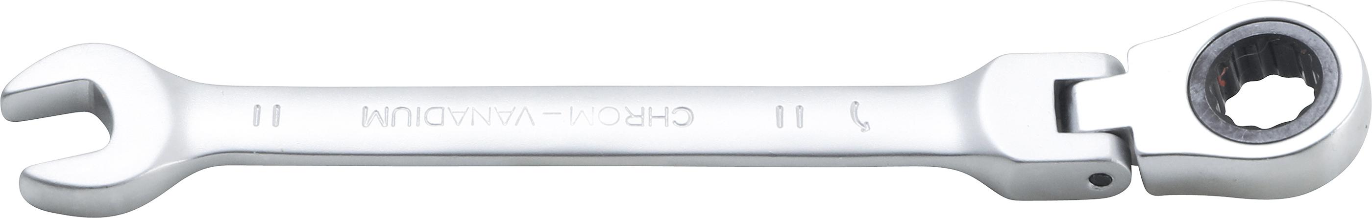 Ratschenring-Maulschlüssel | abwinkelbar | SW 11 mm BGS6711
