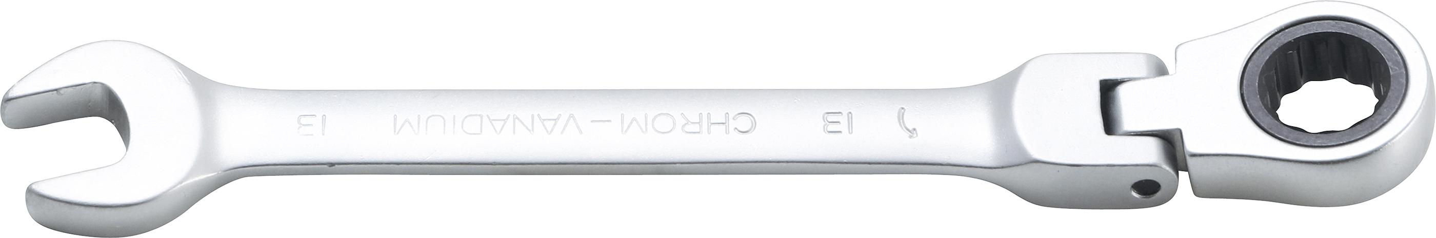 Ratschenring-Maulschlüssel | abwinkelbar | SW 13 mm BGS6713