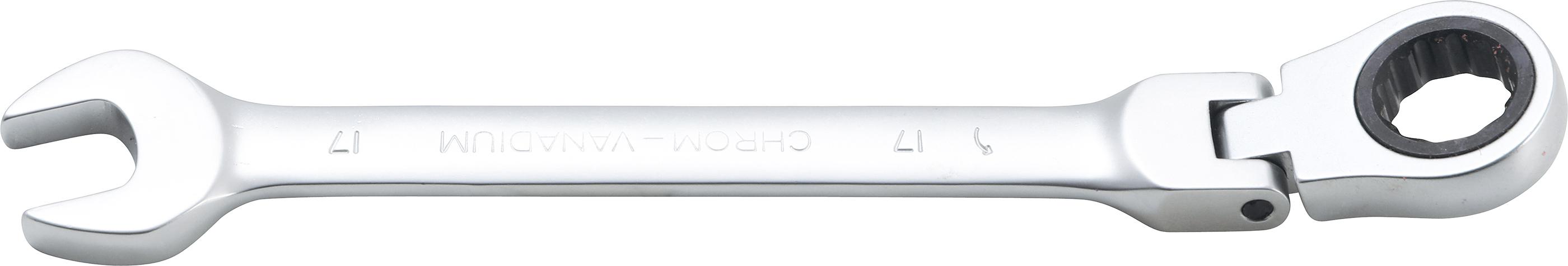 Ratschenring-Maulschlüssel | abwinkelbar | SW 17 mm BGS6717