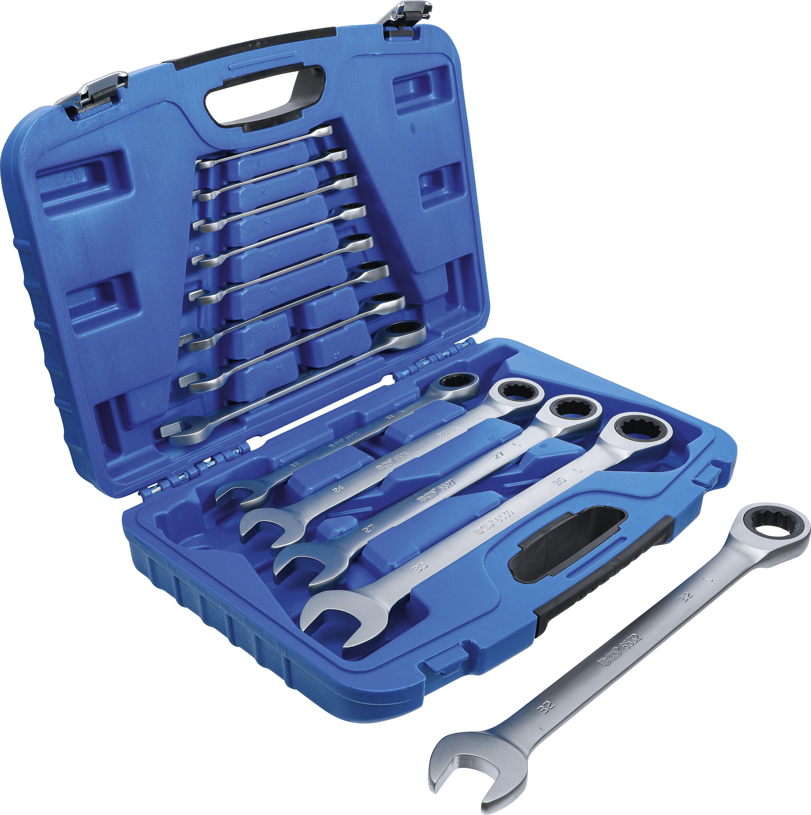 Ratschenring-Maulschlüssel-Satz | SW 8 - 32 mm | 13-tlg. BGS6542