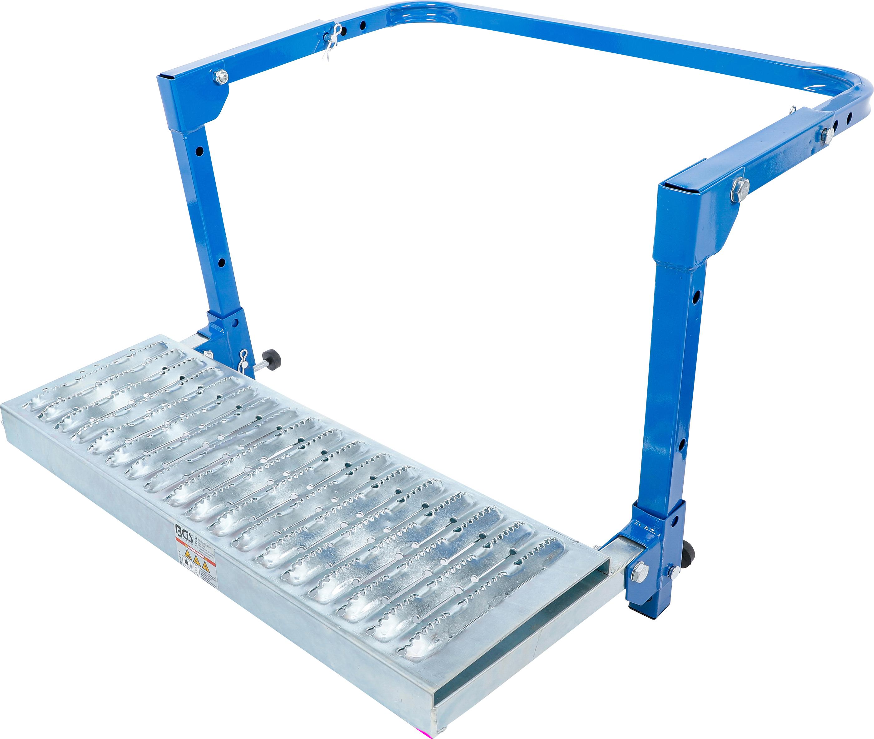 Reifen-Klapptritt | einstellbar | für Kleintransporter und 4x4 Fahrzeuge BGS71002