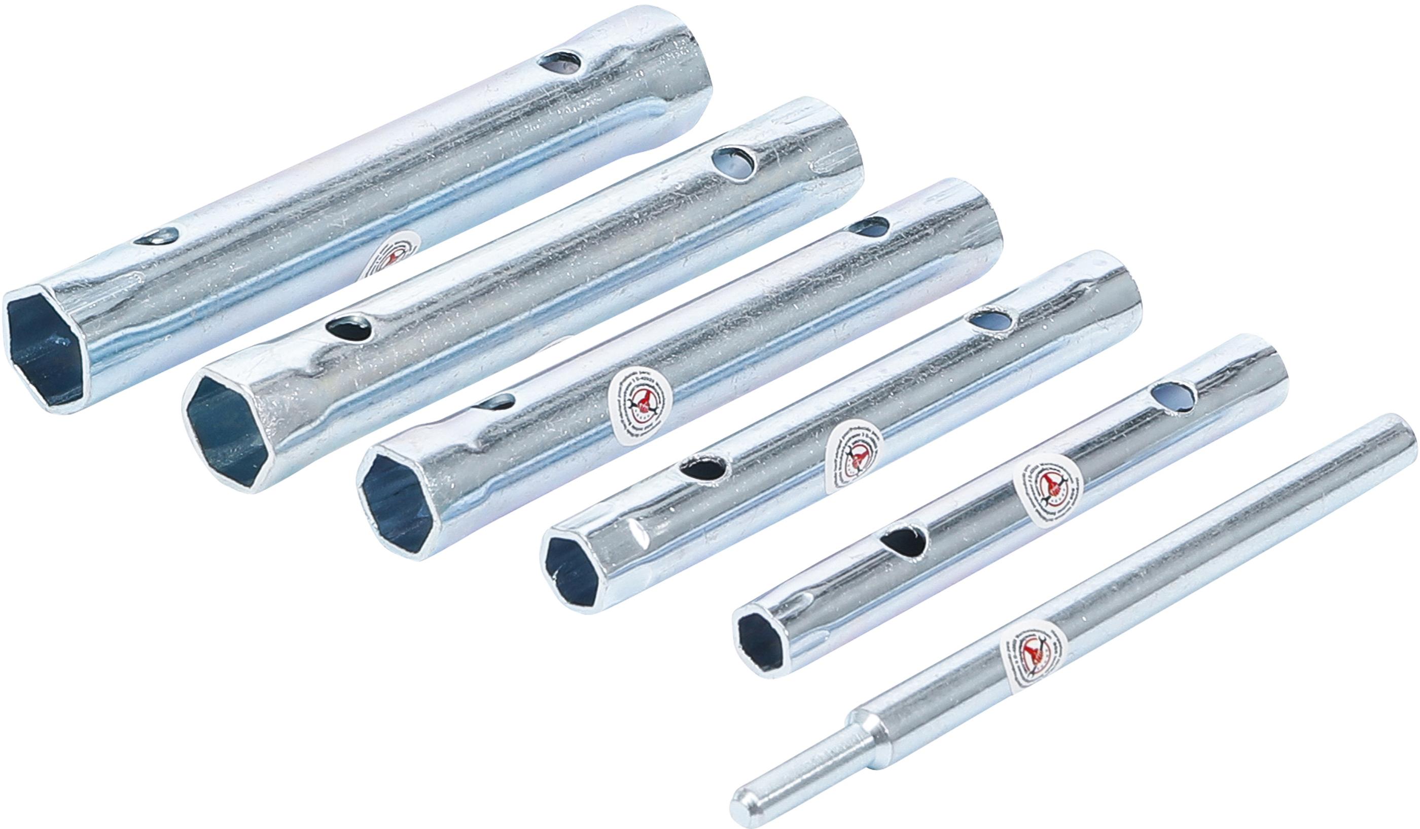 Rohrsteckschlüssel-Satz | SW 8 x 9 - 16 x 17 mm | 6-tlg. BGS85814