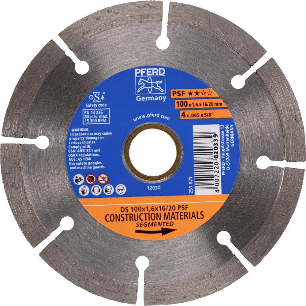 SA-DIA-TRENNSCH. DS 100x1,6x16/20 PSF 4007220820339