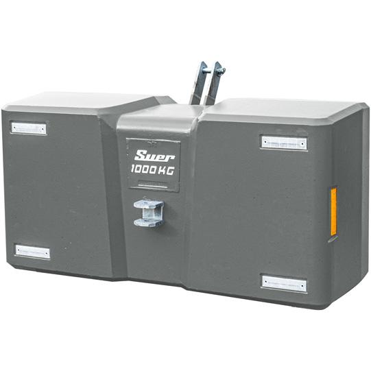 SB1000 Stahlbetongewicht, Kat.II, grau 852303002 Suer